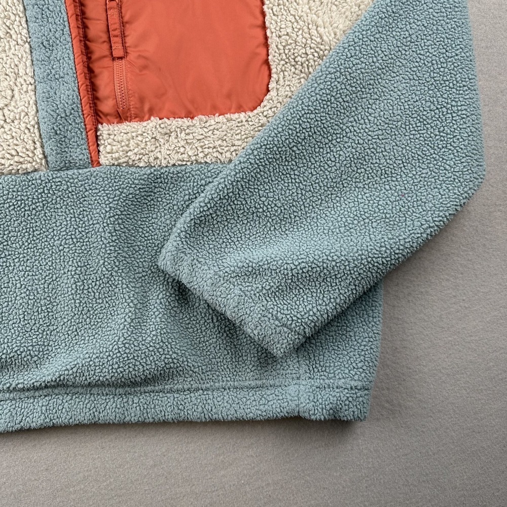 Columbia Women's Lodge Sherpa 1/2 Snap Fleece Pullover Size XL Stone Blue - Picture 8 of 11